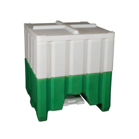 8096-52 Open Top Plastic Hopper Bin | Bulk Containers