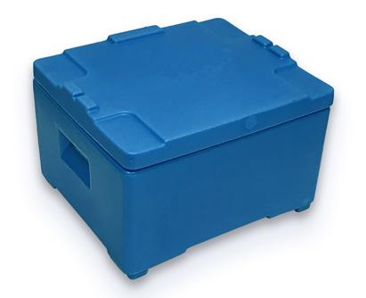 Plastic Large Dry Ice Storage Container On Wheels Chest Box Dry Ice  Transport Freezer