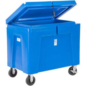 PB11HLC - Insulated Food Distribution & Dry Ice Container with casters/Hinged Lid