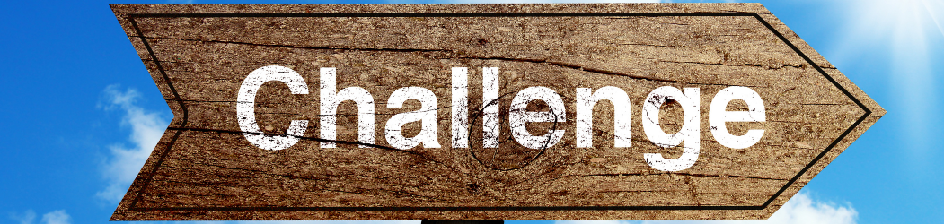 Challenge Arrow Sign