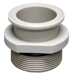 IC-9129 2" BSP Male / 2" Tri-Clamp Adapter for IBC Poly Liners